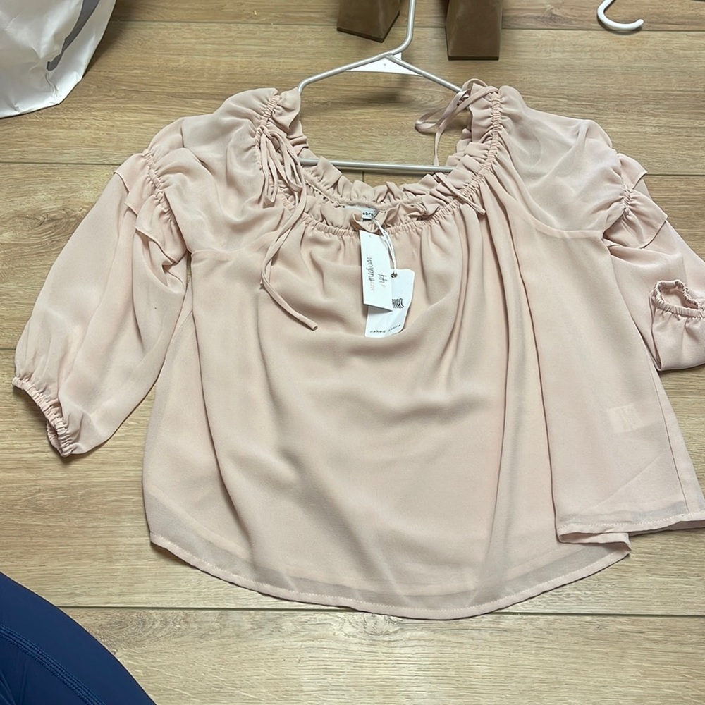Naked zebra top brand new